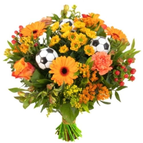 Football bouquet orange (Football bouquet orange)